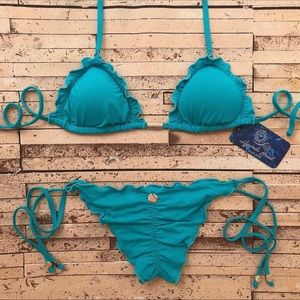 Aquarela Brazil Two Piece Turquoise Swimsuit
